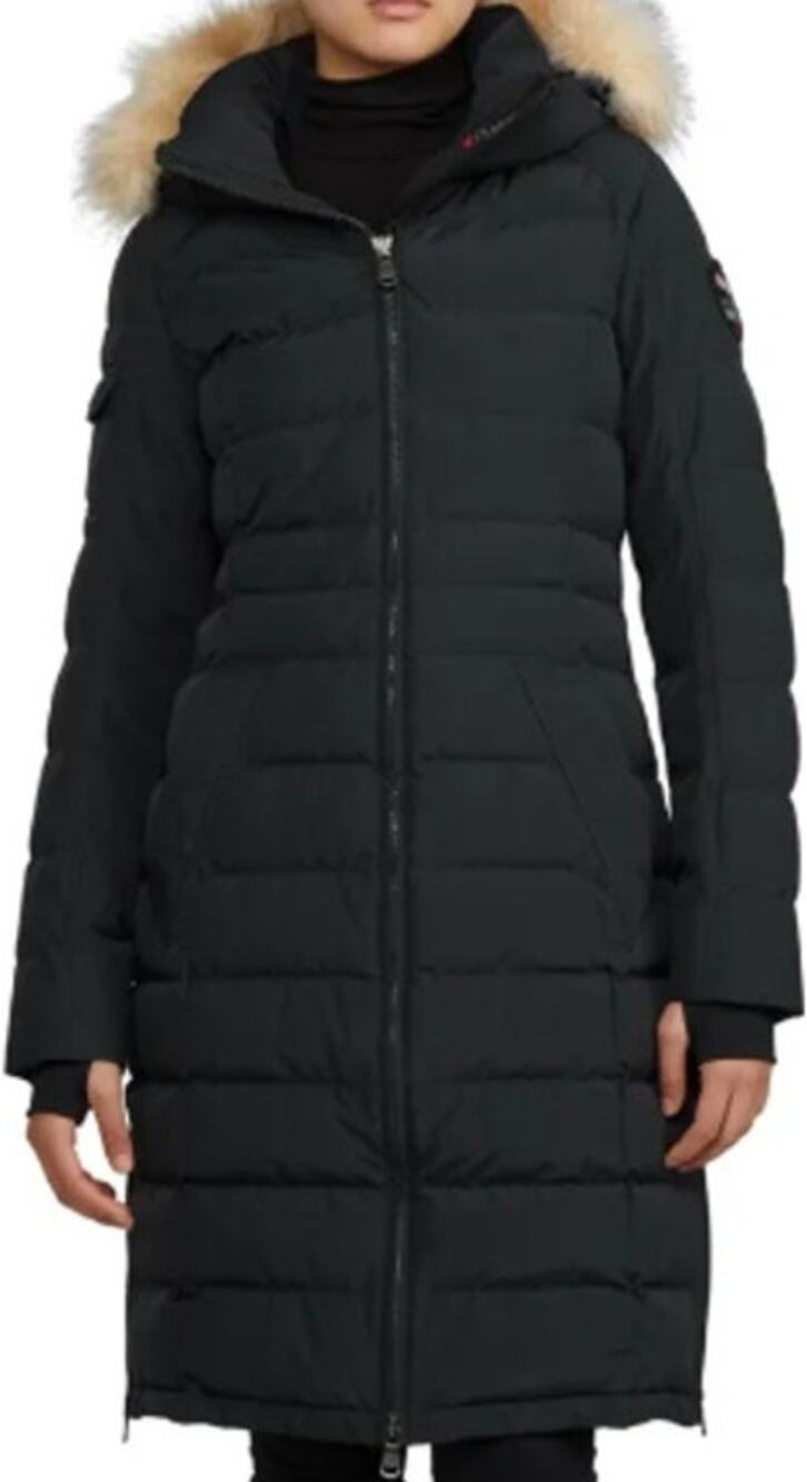 Pajar Ventura Puffer Jacket Full Zip High Neck Water Repellent Pockets Black M